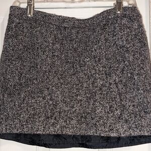 Gray Tweed Mini Skirt